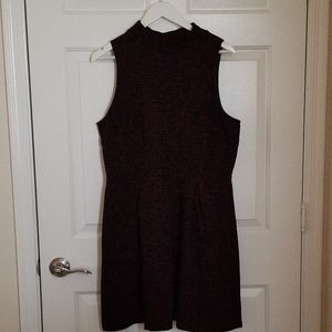 MOSSIMO red/black skater knit dress
